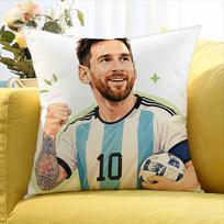 Lionelio Messi įvairių dydžių kvadratinė pagalvės užvalkalas Automobilio, namų, miegamojo dekoravimui 50cmx50cm(20x20Inch)