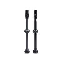 BBB Bicycle Core Cap Tubeless Valve Presta Valve No Adapter Black Set, Compatible, Required, BTI-166, 80mm, juoda