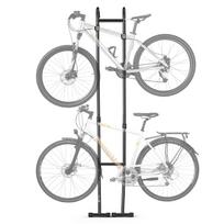 VEVOR Dviračių stovas 2 dviračiams, laisvai pastatomas vertikalus dviračių laikymo stovas, su reguliuojamo aukščio kabliukais 50 x 52 x 214 cm
