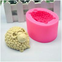 Silicone Sheep Fondant Mold for Baking & Gypsum Crafts, Handmade Refrigerator Magnet Baa Baa Design 148 žalia