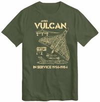 Avro Vulcan RAF T-Shirt Strategic High Altitude Cold War Bomber Aircraft Blueprint Design Green Or Blue Tee Top T Shirt 120 beige