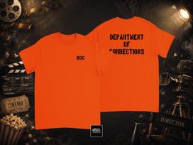 T shirt | DOC | Department of Corrections | Doc Tee | Department of Corrections Shirt | Jail T shirt | Prisoner tee | Inmate T shirt T-Shirt Mens Kids L red
