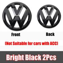 VW Golf 5 MK5 Car Front Radiator Grille Decoration Cover Rear Trunk Lid Badge Sticker Accessorie For Volkswagen Golf 4 5 MK4 MK5 Golf4 MK4 black