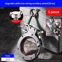 Heavy Duty Cable Tray Pulley Roller Stainless Steel Wire Pulling Tool Adjustable Clamp for Construction Site Cable Laying