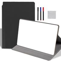 Portable PU Leather Whiteboard A5 Reusable Erasable Writing Board Dry Erase Foldable Whiteboard Notepad Desktop Using juoda