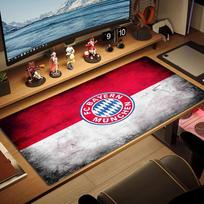 FC Bayern Munich Logo Color Mouse Pad Large Gaming Table Cushion Non-slip Laptop Tablet Big Mousepad XXL Mat Mini PC Playmat With Lock edge 30cmx80cm(11.8x31.5inch)