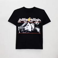 Billie Upside Down Live in 3D Billie Eilish Graphic Tee Cotton Mens Womens T shirt Vintage Streetwear XL gray