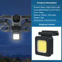 Night Flying Light Rechargeable Lamp for DJI Neo 2 Drone Accessories Quick Release Navigation Light LED Light Landing Gear Top Night Light