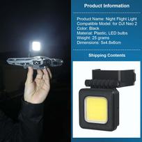 Night Flying Light Rechargeable Lamp for DJI Neo 2 Drone Accessories Quick Release Navigation Light LED Light Landing Gear Bottom Night Light