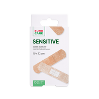 EUROCARE pleistrų rinkinys SENSITIVE, 19 x 72 mm, 10 vnt.