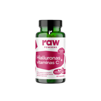 RAW POWDERS HIALURONAS + VITAMINAS C, 60 kapsulių