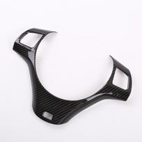 For 2005-2012 BMW 3 Series E90 E92 ABS Matt Black Car Steering Wheel  Frame Cover Trim Sticker Car Accessories para auto Carbon fiber