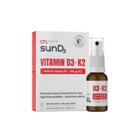 LYL Purškiamas D3 + K2 vitaminas 4000 IU, 15 ml