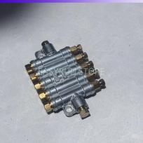 BATON 5 Ways Detective Volumetric Grease Oil Distributor Value Manifold Block For Centralized Lubrication System žalsvai mėlyna