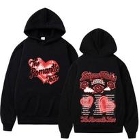 Bruno Mars The Romantic Tour 2026 Print Hoodie Man Woman Fashion Sweatshirts Winter Loose Casual Hip-hop Streetwear Pullover L black