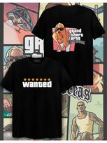 T-Shirt with GTA San Andreas Print S white