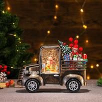 Rotating Luminous Christmas Car Ornament: Music Box & Night Light Gift