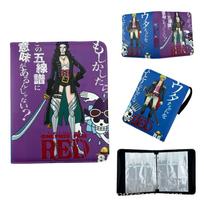 One Piece Boa Hancock Card Binder PU Leather Zip Large Capacity Anime Trading Card Holder