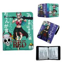 One Piece Boa Hancock Card Binder PU Leather Zip Large Capacity Anime Trading Card Holder
