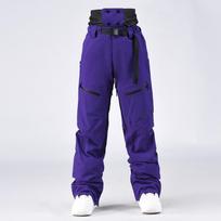 Slidinėjimo kelnės moterims ir vyrams, lauko, žieminės, šiltos, izoliuotos, neperšlampamos, neperpučiamos, slidinėjimo kelnės, unisex, kvėpuojančios, sportinės, treniruotėms, snieglenčių, sniego kelnės XXL violetinė