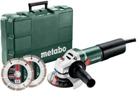 Kampinis šlifuoklis Metabo WEQ 1400-125 Set + priedai