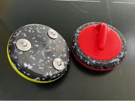 Sausumos kerlingo kamuolio stalo žaidimo simuliacija: Riedanti ledo akmens platforma standartiniam sporto takui curlingui 3 kg 230×70