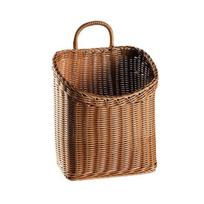 Rankų darbo pintas laikymo krepšys Boho kabinamas krepšys su rankena Rustic laikymo krepšys gėlėms, vaisiams, daržovėms, virtuvės produktams black