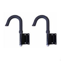 Movable Ladder Hook Pair Metal Black Utility Hanger