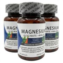Magnio glicinato ir malato kompleksas su D3 – Didelės absorbcijos kaulų ir raumenų palaikymas 3pack