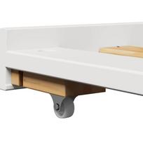 IRUN Pull Out Daybed without Mattress White 90x200 cm