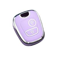 Raktų apsauga Automobilio nuotolinio valdymo pultelio dėklas Citroen C1 C4, Peugeot 106 107 206 207 306 307 violetinė