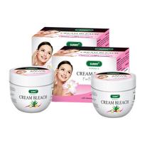 Sunny Cream Bleach with Aloe Vera, Cucumber & Lemon, Whitens, Brightens, Radiant Skin, Vitamin C for Spotless Look, 30gm Bleach + 8gm Powder (Pac beige