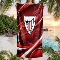 Athletic Bilbao Football Beach Towel Soft Microfiber Summer Towel Quick Dry Absorbent Towel for Beach Swimming Pool Travel 70cmx140cm(27x55inch)