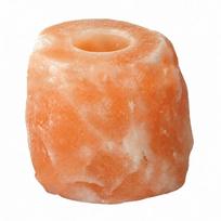 Crystal Salt Candle Holder Salt Stone Candlestick Elegant Candle Lamp  Bedroom Decor beige