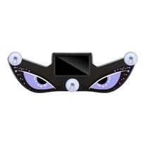 Animated Devil Eye Car Light, Solar LED Window Accent for Windshield or Rear Side Glass with Backup Charging, 5 Modes