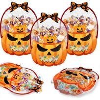 20 vnt. Kaukolės Moliūgo Dovanų Pakavimo Maišeliai Daugiaspalviai Pakavimo Maišeliai Saldainių Maišeliai Helovino Šventėi pumpkin black