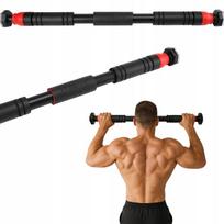Reguliuojamas prisitraukimų skersinis Funfit durų angoms, 65–100 cm, iki 160 kg