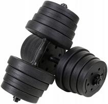 Reguliuojamų hantelių komplektas Funfit, 2 × 15 kg, iš viso 30 kg