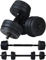 Reguliuojamų hantelių rinkinys Funfit 2 × 10 kg su štangos funkcija