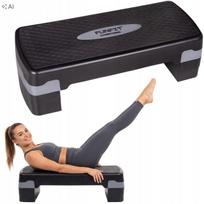 Reguliuojamas aerobikos steperis Funfit, 3 aukščio lygiai, iki 120 kg