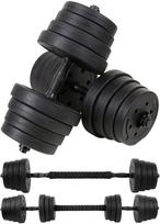 Reguliuojamų hantelių rinkinys Funfit 2 × 15 kg su štangos funkcija, iš viso 30 kg