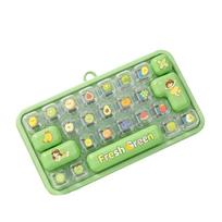 26-Key Mini Keyboard Pendant Transparent Dual-Tone Keyboard Keychain  Bag Accessory Style A