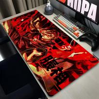 Cool Anime Mouse Pad Pc Gaming Accessories JJujutsu KKaisen Choso Computer Mousepad Large Carpet NonSlip Gamer Keyboard Pad 800x300x2mm red