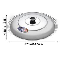 Stainless Steel Frying Pan Cover 30-42cm Bowl Cover Kitchen Food Lid  Restaurant Kitchenware 38cm