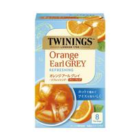 Twinings Orange Earl Grey Refreshing Iced Black Tea Blend 8 Tea Bags white