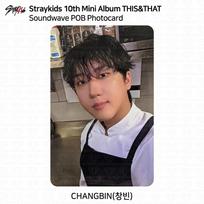 Stray Kids SKZ 10-asis mini albumas THIS & THAT Soundwave POB nuotraukos kortelė Changbin - Soundwave POB gray
