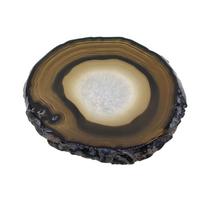 Slice Quartz Crystal Polished Coaster 80 - 100mm / 3 4 Inch juoda
