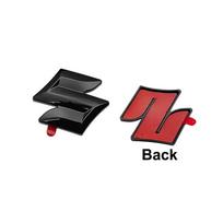 Automobilio interjero vairo centrinio logotipo lipdukas Suzuki emblemai SX4 Alto Jimny Swift Vitara Samurai IGNIS Alivio priedams black