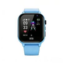 2026 Lenovo Kids GPS Smart Watch SOS Location Tracker SimCard Call Child SmartWatch Camera Waterproof Watch Gift For Ios Android mėlyna
