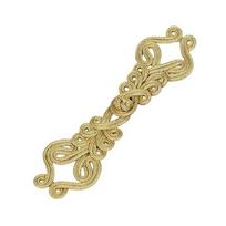 Golden Silk Chinese Frog Buttons Handmade Knot Style Chinese Knot Buttons Fastener Type Cheongsam Buttons Cheongsam Making auksas